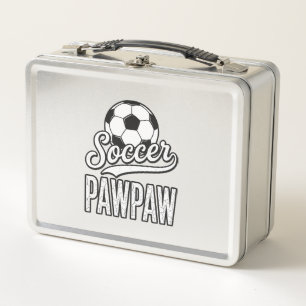 Fußball Pawpaw Vintage Gravur Shirt Design_1 Metall Brotdose