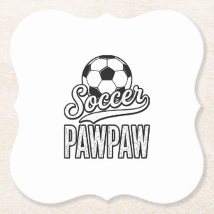 Fußball Pawpaw Vintage Gravur Shirt Design_1 Untersetzer