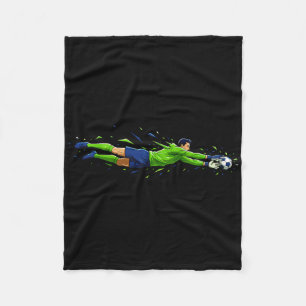 Fußball Perfekter Torwart Sicher Comic  Fleecedecke