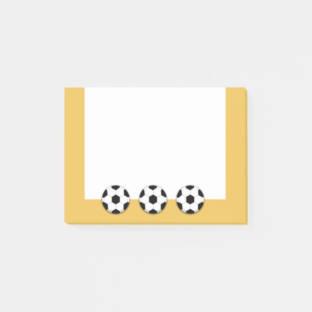 Fußball PERSONALISIEREN Post-it Klebezettel (Vorderseite)