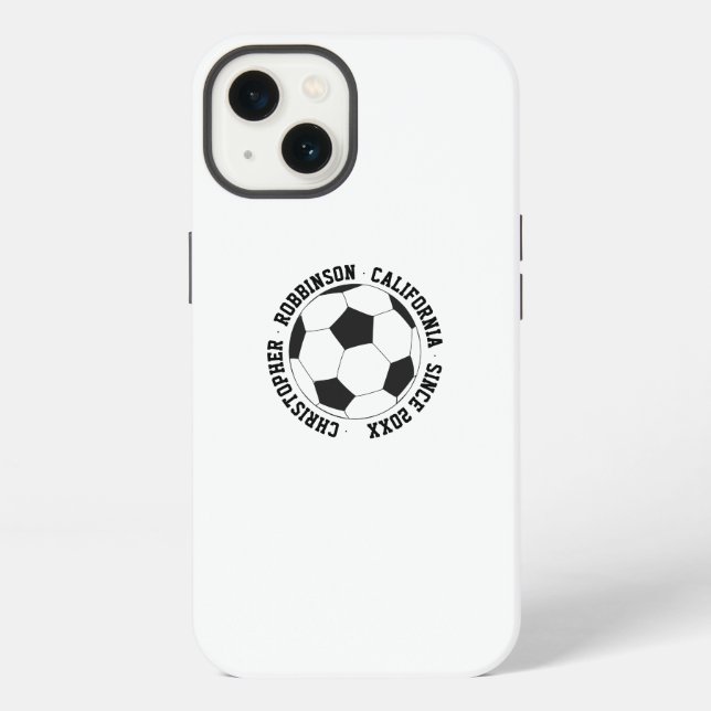 Fußball personalisiert iPhone hülle (Rückseite)