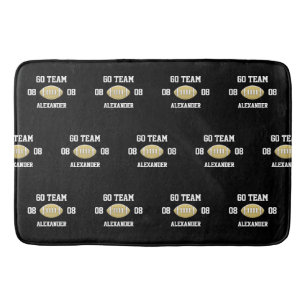Fußball Personalisiert Monogram Name Go Badematte