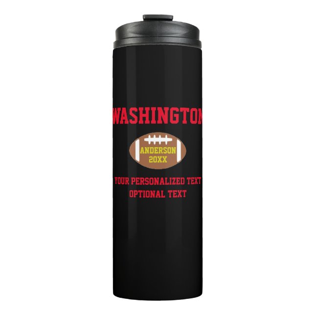 Fußball Personalisiert Thermosbecher (Vorderseite)