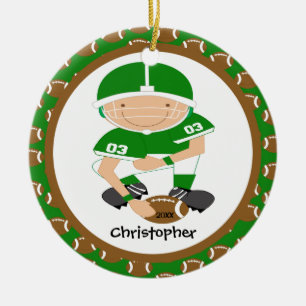 Fußball-personalisierte Keramikornament