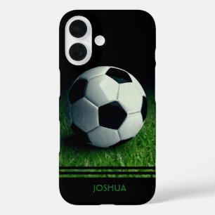 Fußball Personalisierter Name Fußball iPhone 16 Hülle