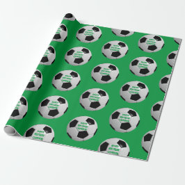 Fußball Personalisiertes Wrapping Paper Geschenkpapier