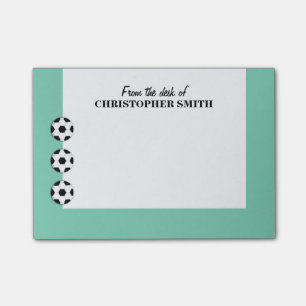 Fußball PERSONIFIZIERT Farbnamen Post-it Klebezettel