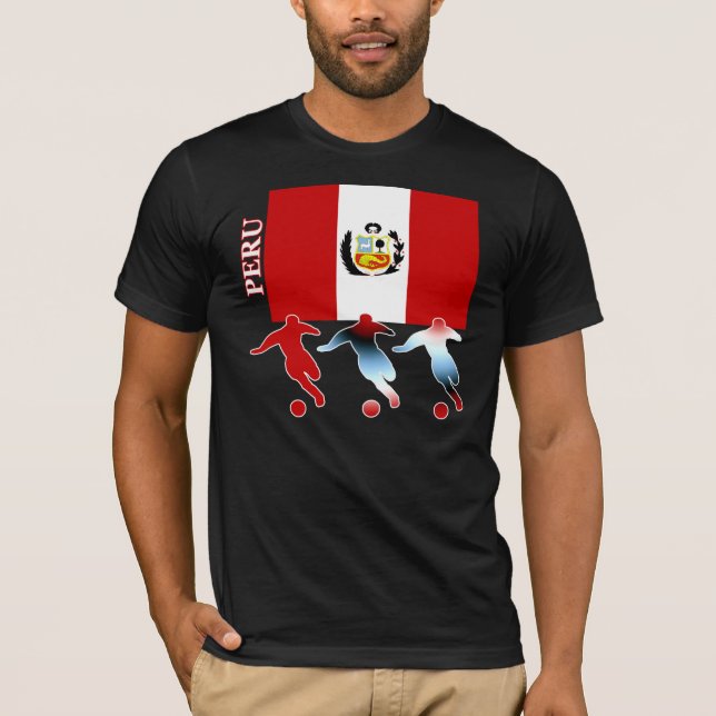 Fußball-Peru-Dunkelheits-T - Shirt (Vorderseite)