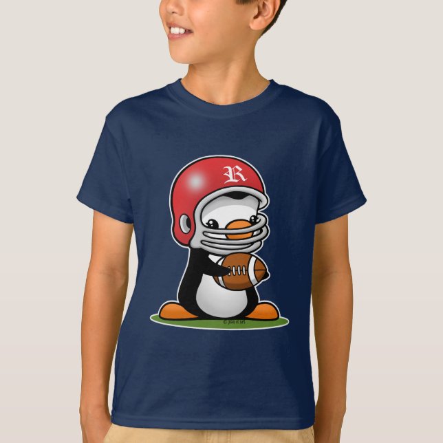 Fußball-Pinguin T-Shirt (Vorderseite)