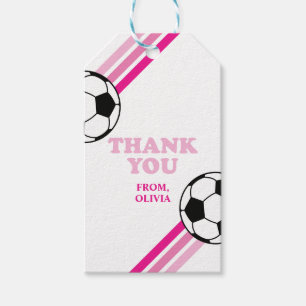 Fußball Pink Geburtstagsfavoriten Geschenkanhänger