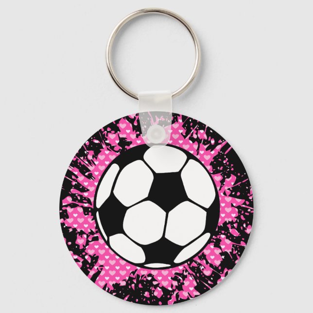Fußball platsch. schlüsselanhänger (Vorderseite)