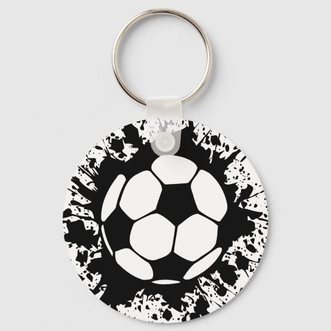Fußball platsch. schlüsselanhänger (Vorderseite)