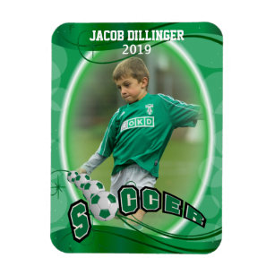Fußball-Player - Dekorative Foto Druckvorlage Magnet