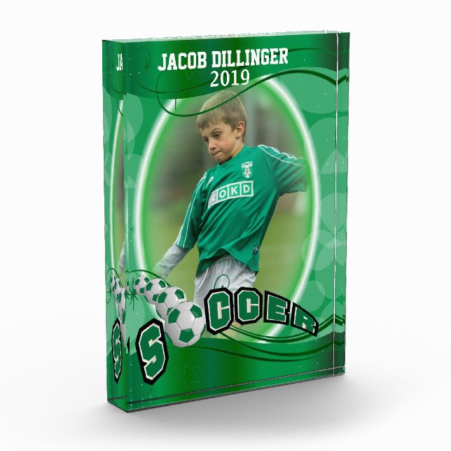 Fußball-Player-Design - DIY-Vorlage Fotoblock (Links)