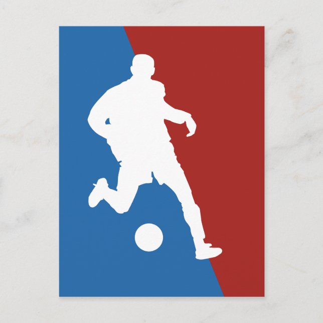 Fußball-Player-Postkarte Postkarte (Vorderseite)