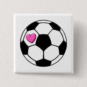 Fußball (Pnk Hrt) Button