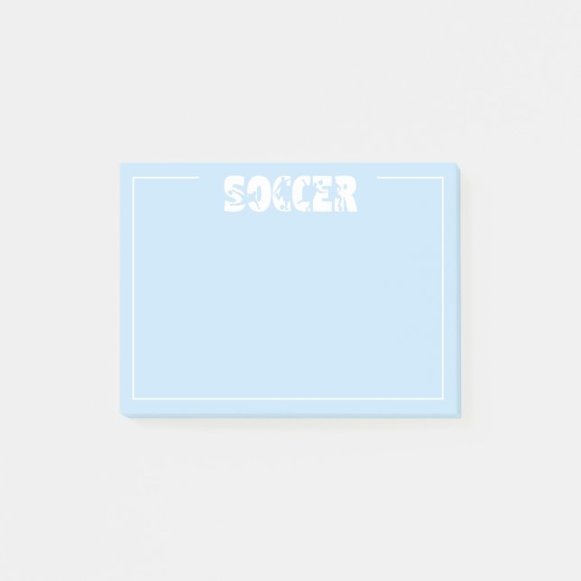 Fußball  post-it klebezettel (Vorderseite)