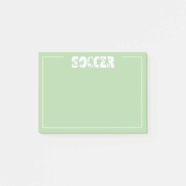 Fußball  post-it klebezettel (Vorderseite)