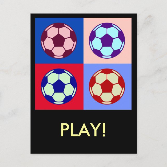 Fußball Postkarte (Vorderseite)