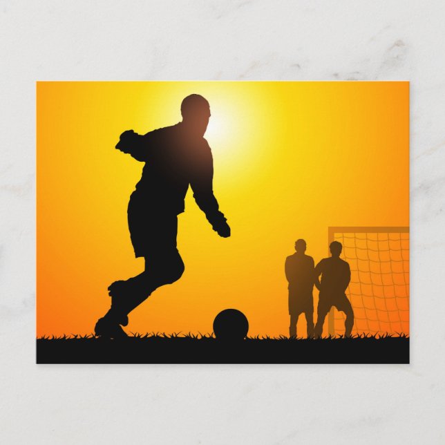Fußball Postkarte (Vorderseite)