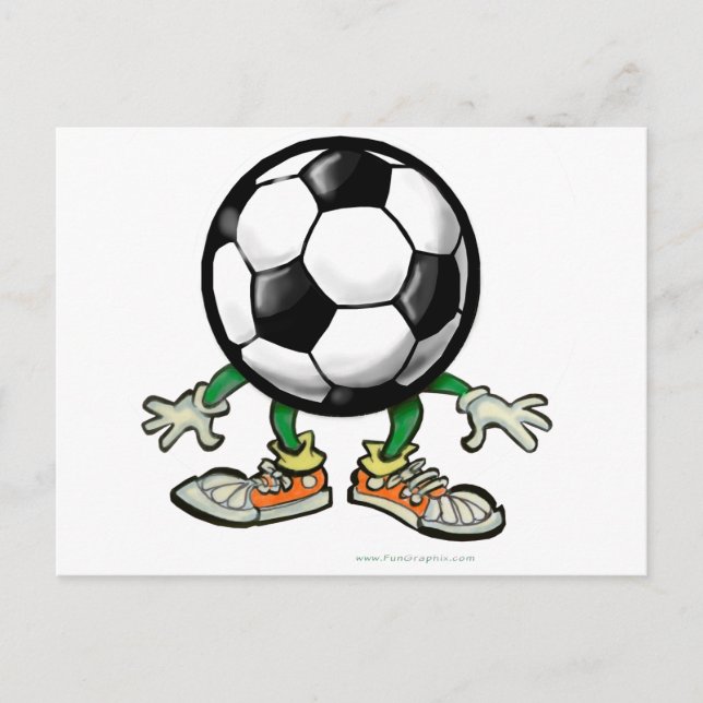 Fußball Postkarte (Vorderseite)