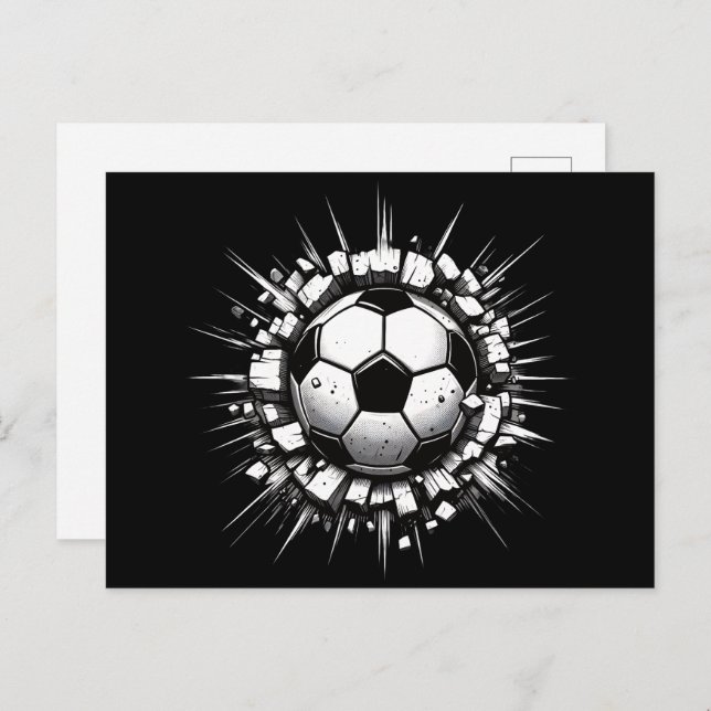 Fußball Postkarte (Vorne/Hinten)