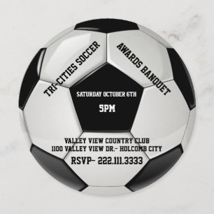 Fußball-Preis-Bankett-Einladung Einladung