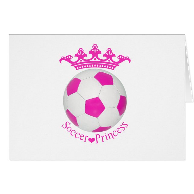 Fußball-Prinzessin, rosa Fußball (Vorderseite (Horizontal))