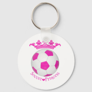 Fußball-Prinzessin, rosa Fußball Schlüsselanhänger