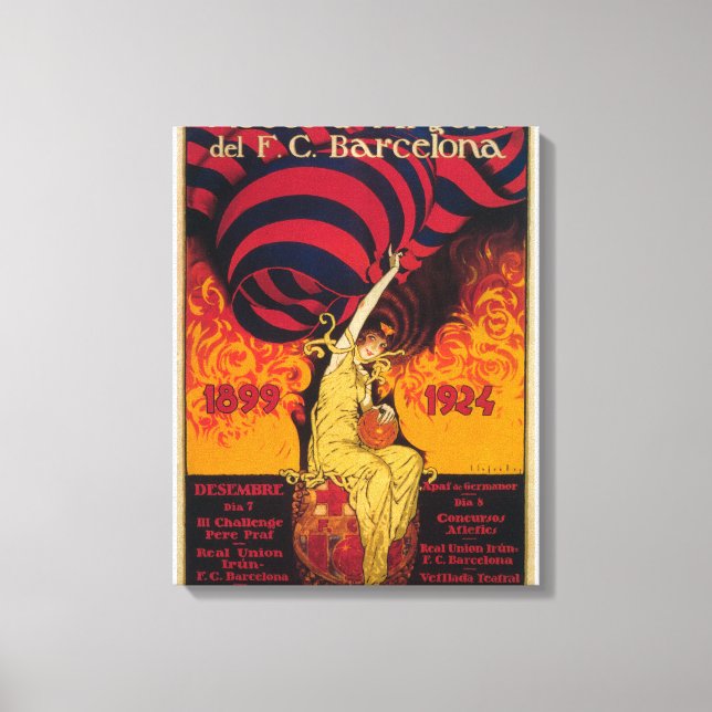 Fußball-Promo-Poster Leinwanddruck (Vorderseite)