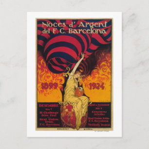 Fußball-Promo-Poster Postkarte