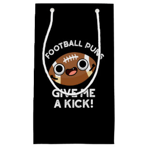 Fußball Puns geben mir einen Kick Sporta Puff Dark Kleine Geschenktüte