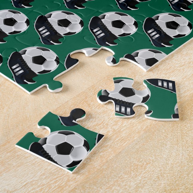 Fußball-Puzzle Grün Puzzle (Seite)