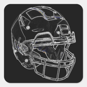 Fußball Quadratischer Aufkleber