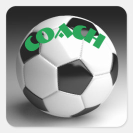 Fußball Quadratischer Aufkleber