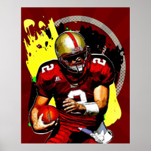Fußball-Quarterback Poster