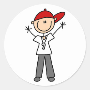 Fußball-Referent-Aufkleber Runder Aufkleber