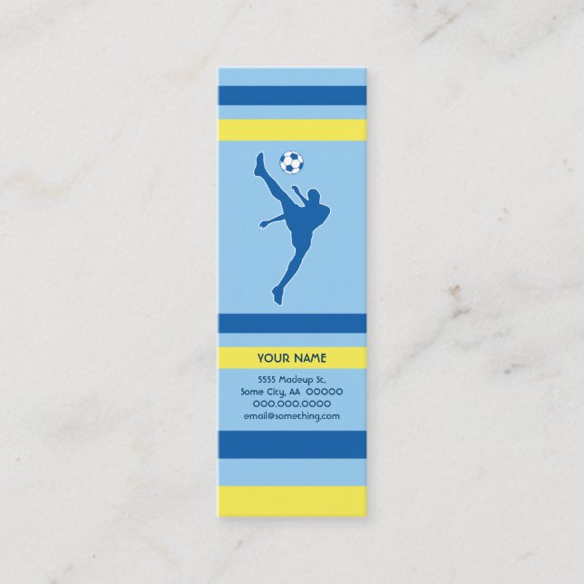 Fußball: Retro-Stil: Mini Visitenkarte (Vorderseite)