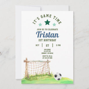 Fußball Rookie 1. Geburtstag Einladung