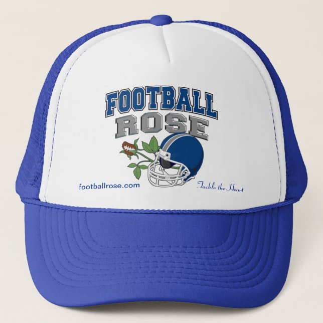 Fußball-Rosen-Hut Truckerkappe (Vorderseite)