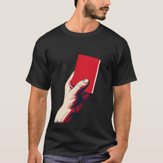 Fußball Rot Karte Mädchen T-Shirt