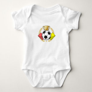 Fußball Rot- und Gelb-Karten-Trophäe Baby Strampler