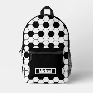 Fußball-Rucksack für Jungen mit individuellem Name Bedruckter Rucksack