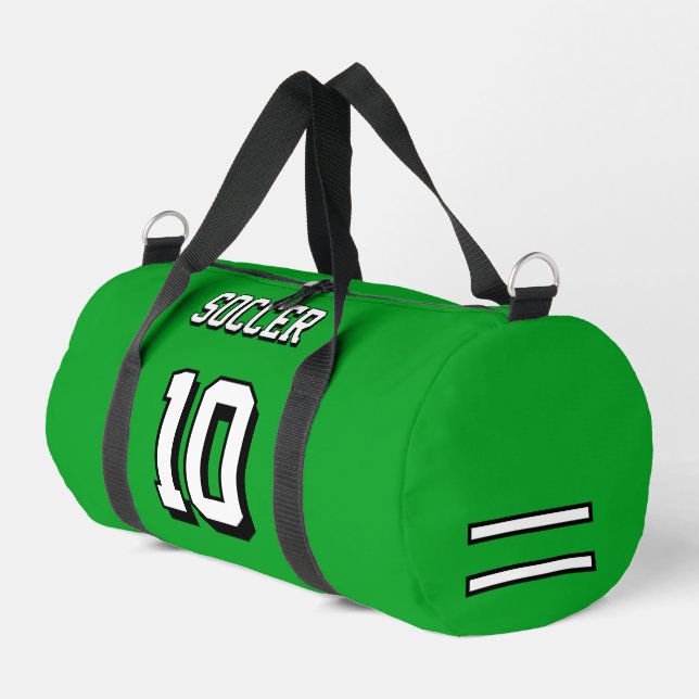 Fußball-Rucksäcke Grüne personalisiert-Spielerorge Duffle Bag (Linke Seite)
