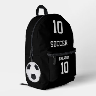 Fußball-Rucksäcke schwarz personalisiert Spieler G Bedruckter Rucksack