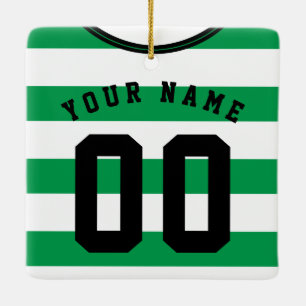 Fußball Rugby Jersey Name Number Template Keramikornament