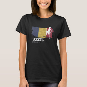 Fußball - Rumänien Flaggenfußball Frauen Fußball-M T-Shirt