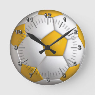 Fußball Runde Wanduhr