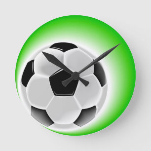 Fußball Runde Wanduhr