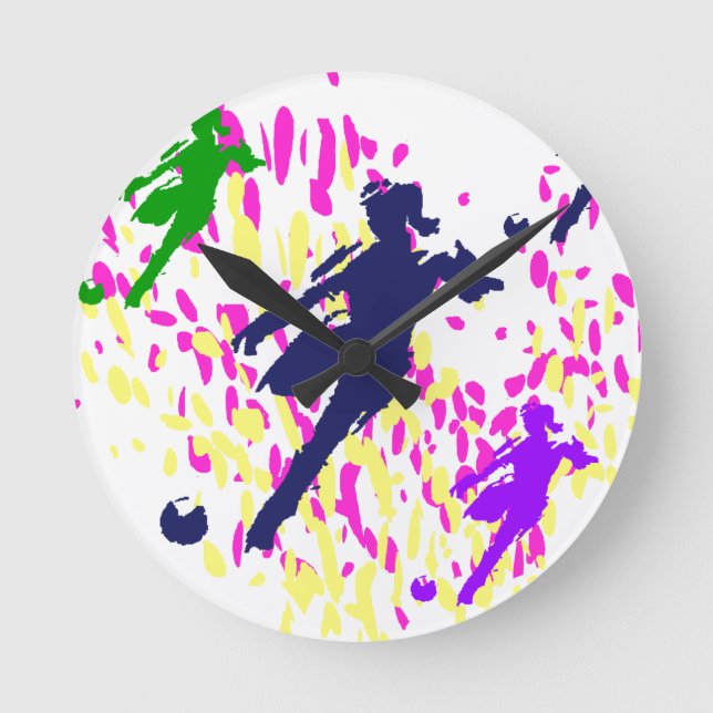 FUSSBALL RUNDE WANDUHR (Vorderseite)